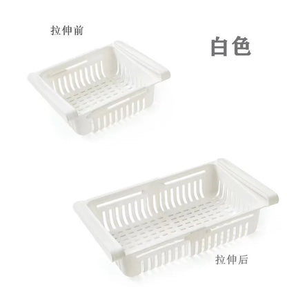 Expandable Refrigerator Storage Basket Drawer