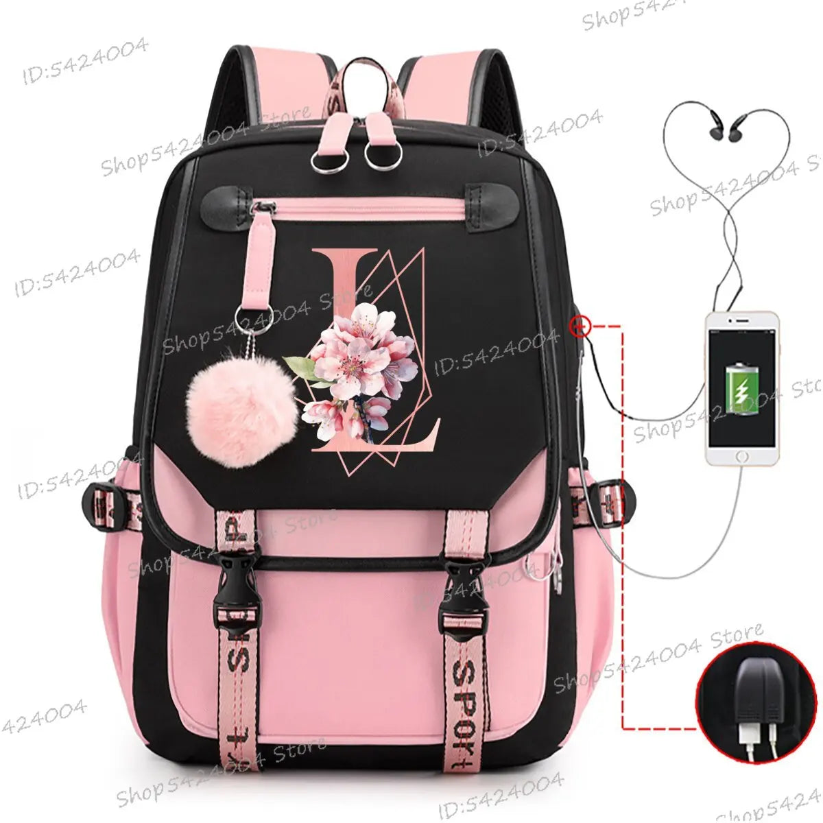 School & Travel Backpack with Laptop Compartment