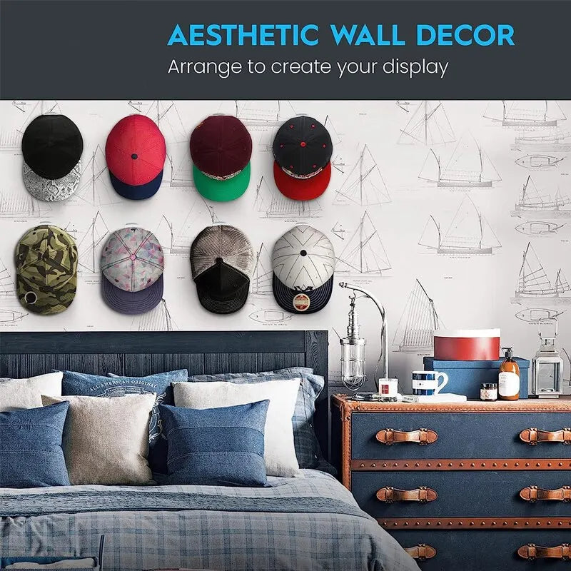Minimalist Self-Adhesive Hat Hooks