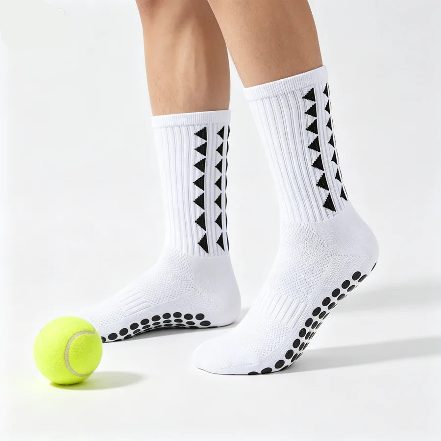 Non-Slip Athletic Grip Socks 5 Pairs