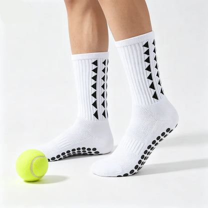 Non-Slip Athletic Grip Socks 5 Pairs