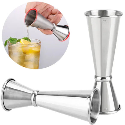 Stainless Steel Double Jigger Cocktail Measuring Cup (30ml/60ml)