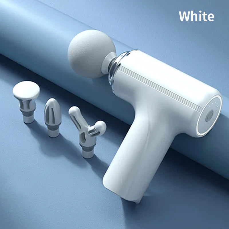 Portable AI Fascia Massage Gun with 4 Massage Heads