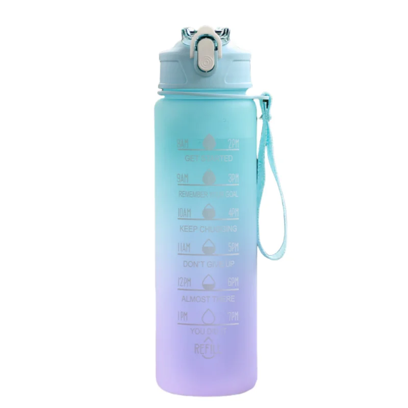 Sports Water Bottle with Time Marker