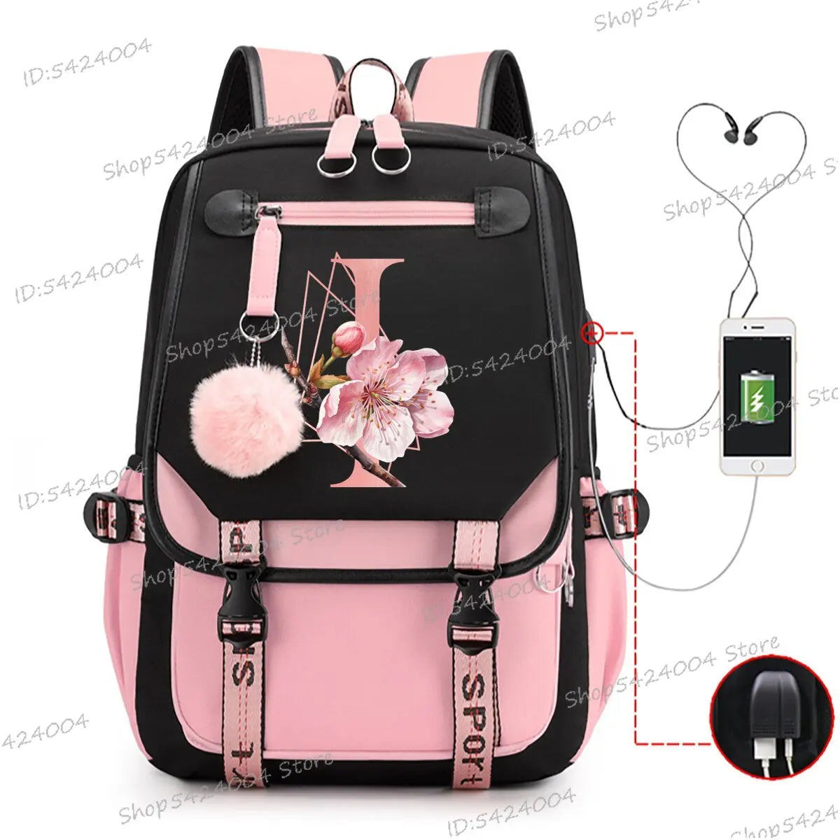 School & Travel Backpack with Laptop Compartment
