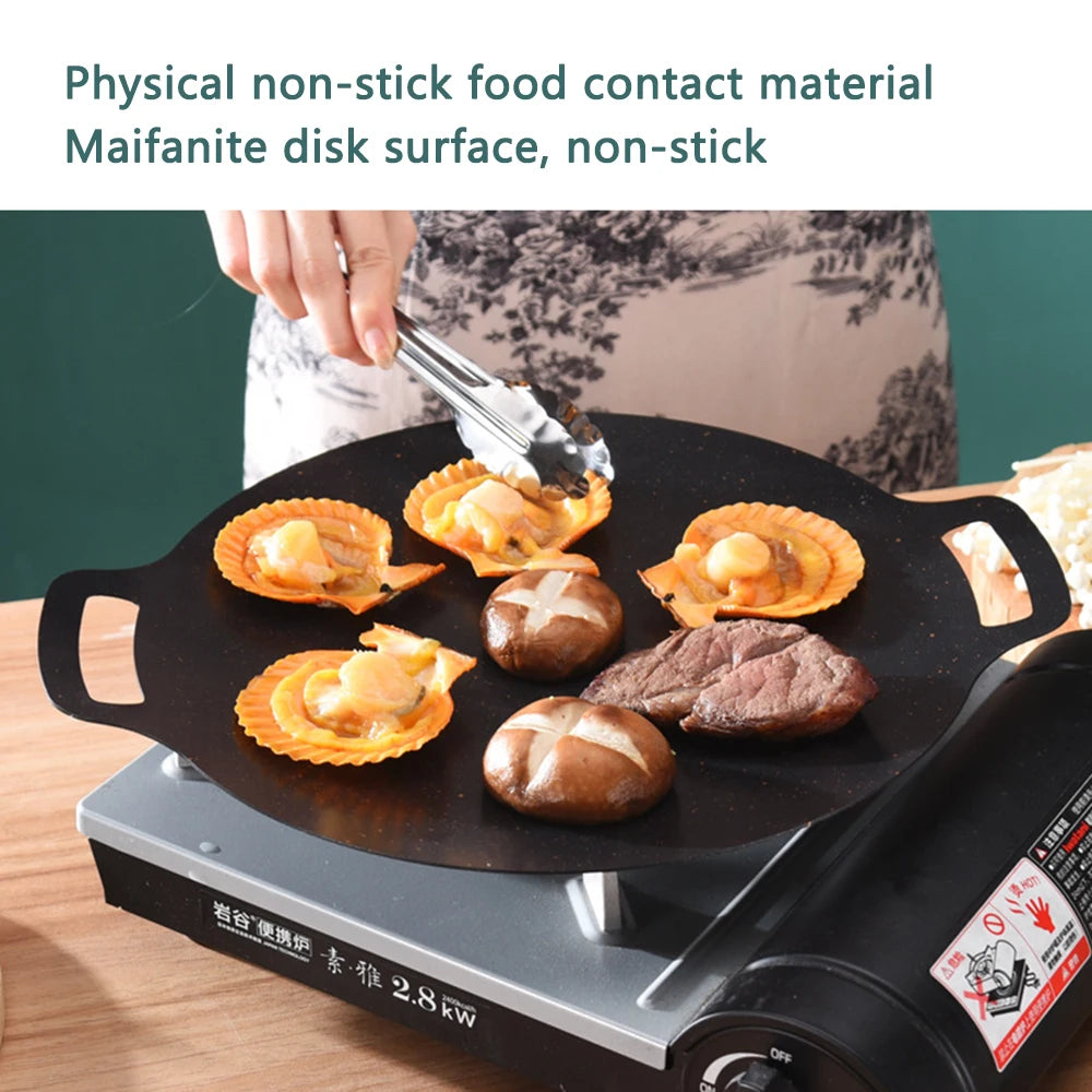Non-Stick BBQ Grill Pan – Korean Style Barbecue Cooking Plate