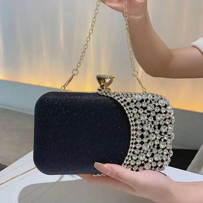 Crystal Embellished Evening Clutch Bag