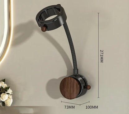 Adjustable Wall-Mounted Hair Dryer Holder