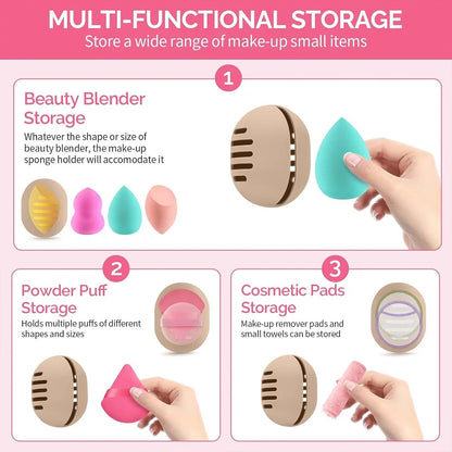 Silicone Makeup Sponge Storage Case