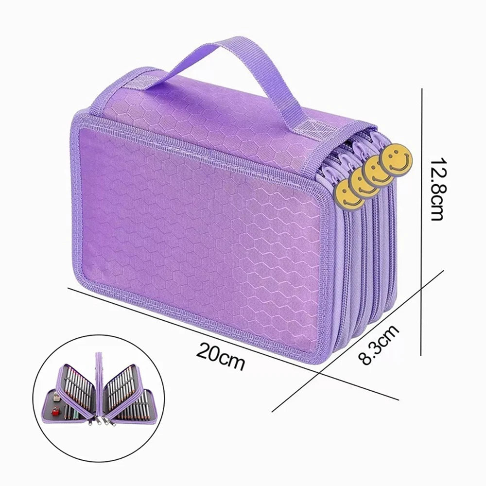 Large Capacity 72-Slot Pencil Case