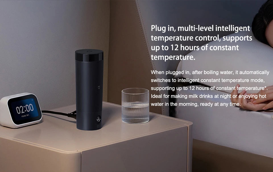 350ml Travel Electric Kettle & Temperature Control Thermos