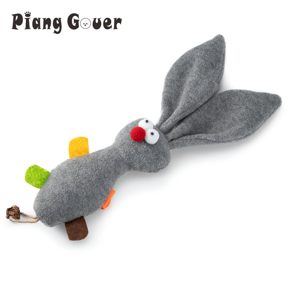 Grey Rabbit Catnip Plush Toy for Cats