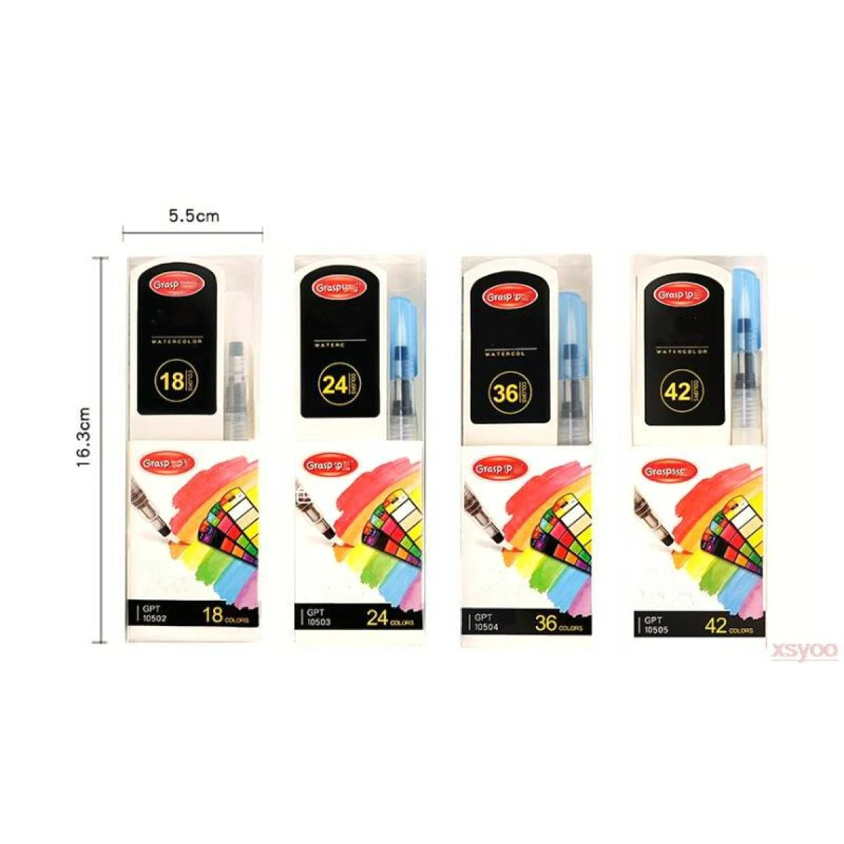 Portable Watercolour Paint Set with Folding Palette