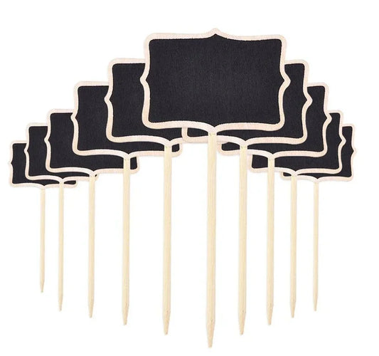 Mini Wooden Chalkboard Plant & Message Signs