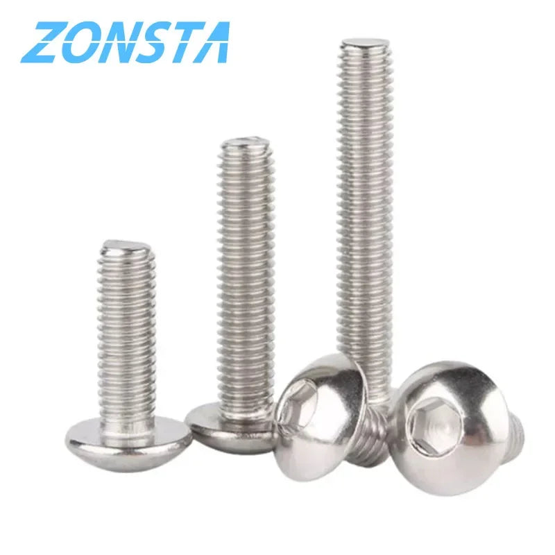 304 Stainless Steel Hex Socket Button Head Screws