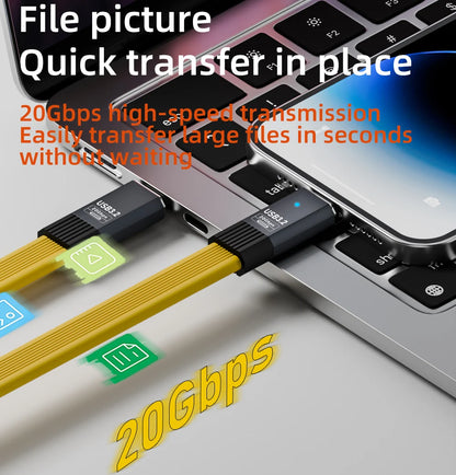 PD100W USB-C to USB-C Short Fast Charging Cable