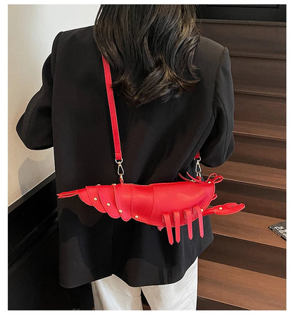 Shaped PU Leather Crossbody Bag
