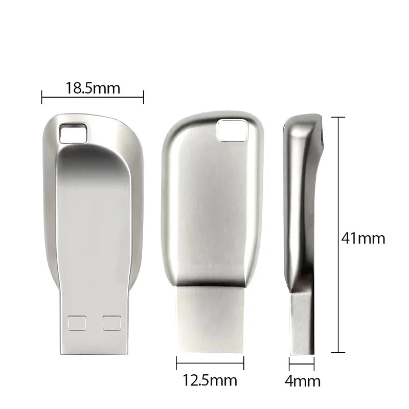 USB 3.0 Metal Flash Drive – High-Speed Waterproof Storage (16GB–128GB)