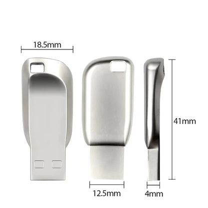 USB 3.0 Metal Flash Drive – High-Speed Waterproof Storage (16GB–128GB)