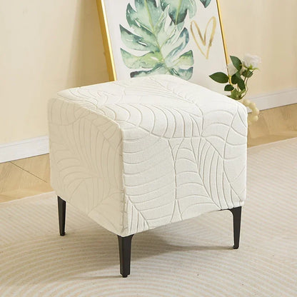 Elastic Jacquard Ottoman Footstool Cover