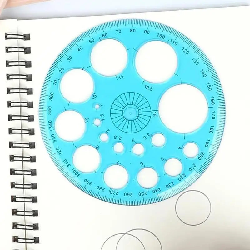 Geometric Circle Drawing Template Ruler