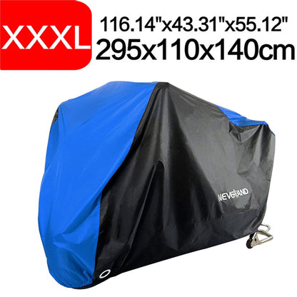 Black Blue Design Waterproof Motorcycle Covers