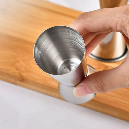 15/30ml or 25/50ml Stainless Steel Cocktail Shaker Measure Cup