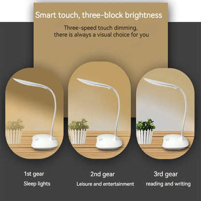 Title LED Reading Desk Lamp with Touch Dimming