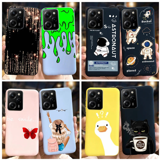 Shockproof Silicone Fashion Pattern Soft Slim Back Cover For Xiaomi Poco