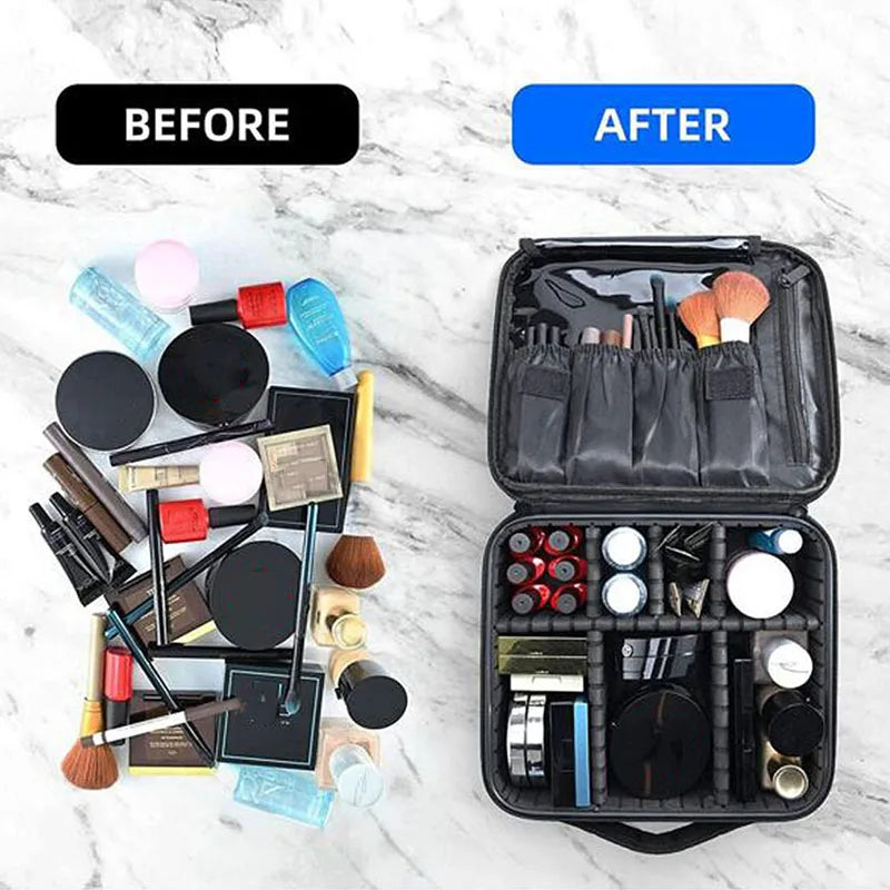 Professional Travel Makeup Organizer Case