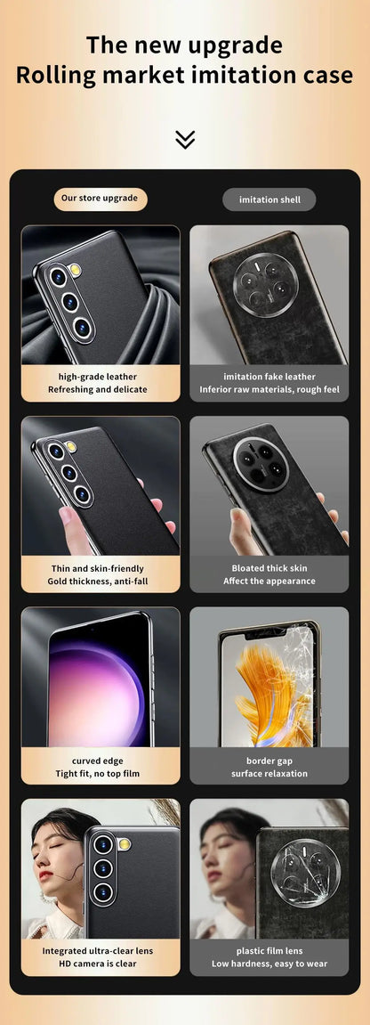 Genuine Leather Samsung Phone Case