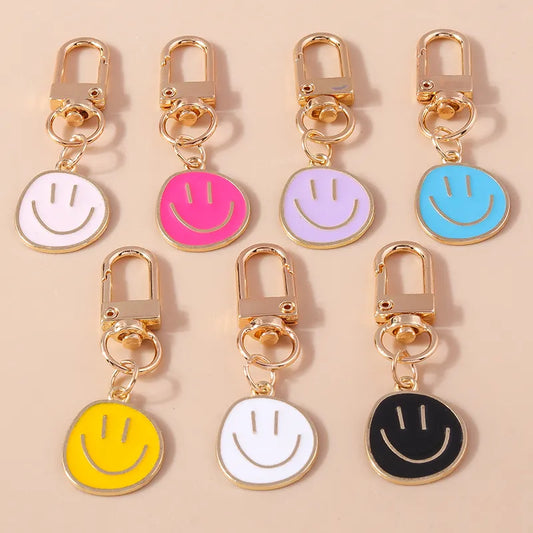 Cute Smile Face Keychain Emoticon Key Rings