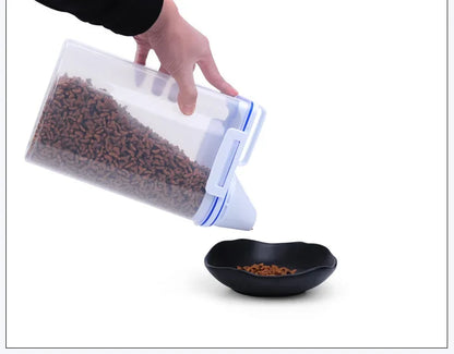 Premium Airtight Pet Food Storage Container with Measuring Cup