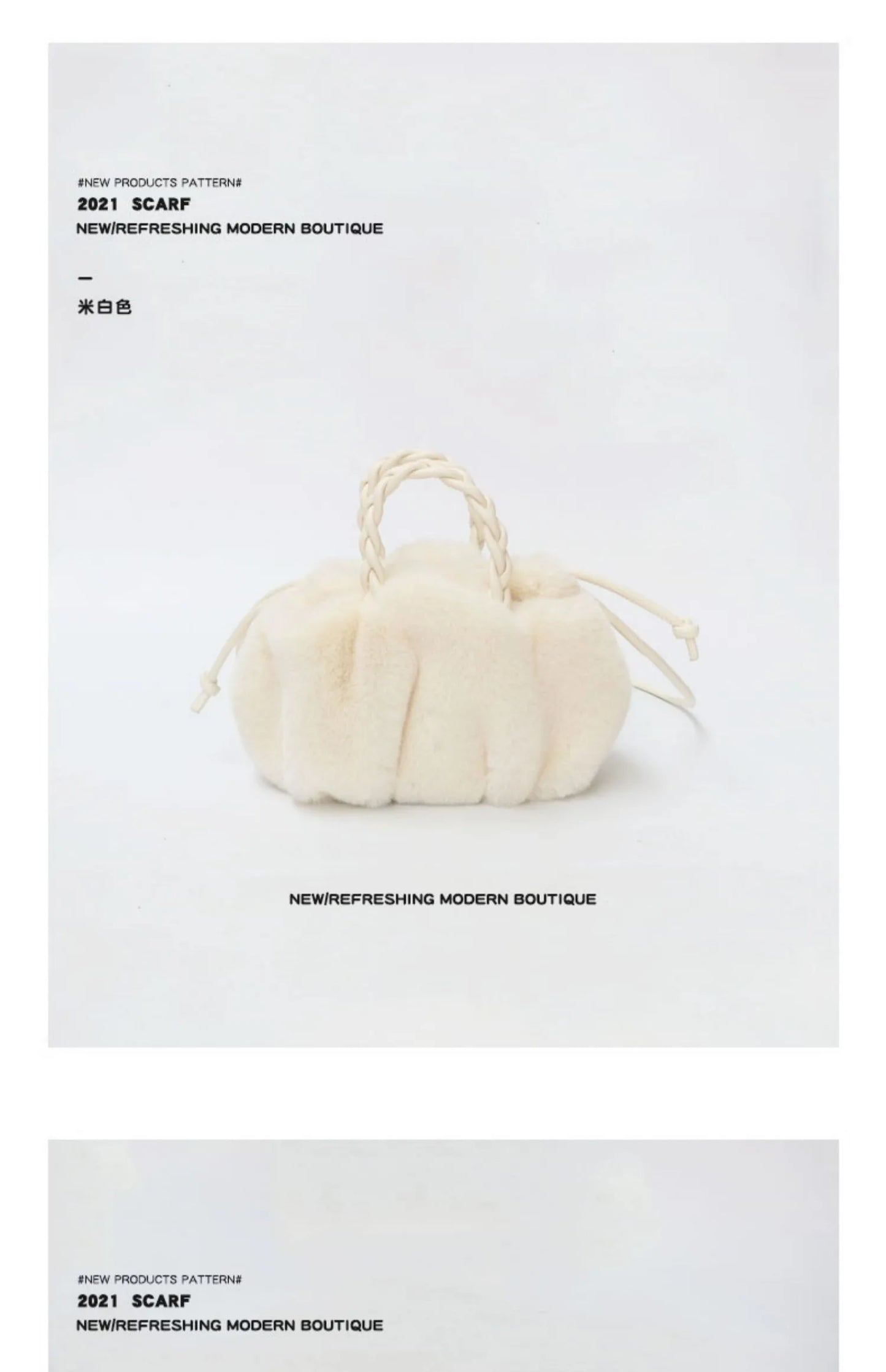 Women Plush Pleated Cloud Bag