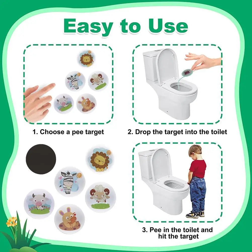5Pcs Color Changing Toilet Sticker