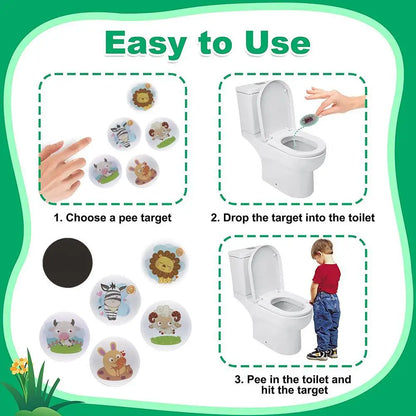 5Pcs Color Changing Toilet Sticker