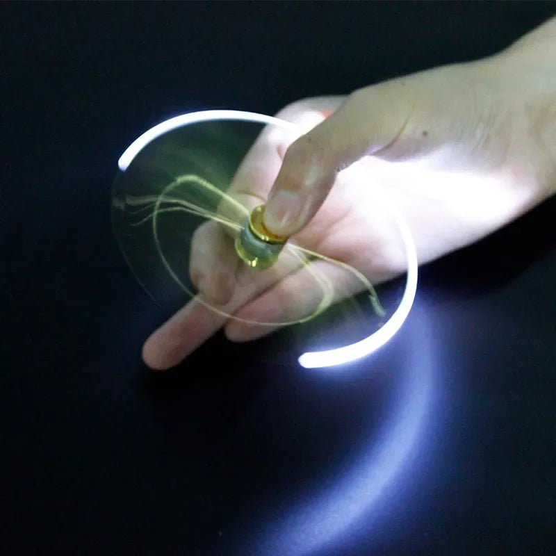 Multifunction Metal Fidget Pen with LED Light & Spinner