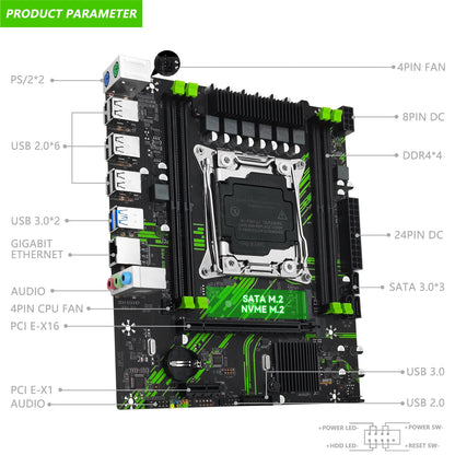 MACHINIST X99 PR9 LGA 2011-3 DDR4 Motherboard
