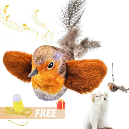 Interactive Chirping Bird Cat Toy