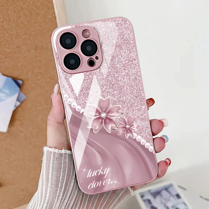 Tempered Glass Phone Case For Iphone