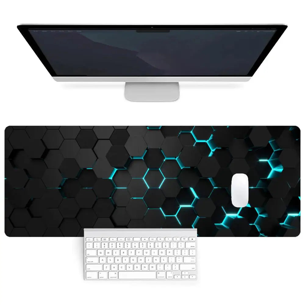 Hexagon Extended Desk Mat