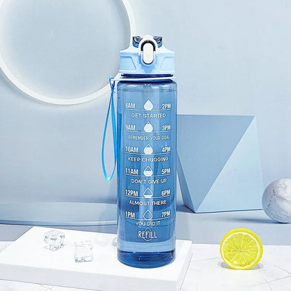 Sports Water Bottle with Time Marker