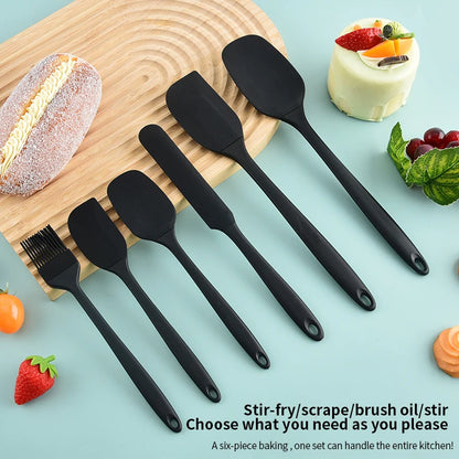 Silicone Spatula, Scraper & Basting Brush Baking Set