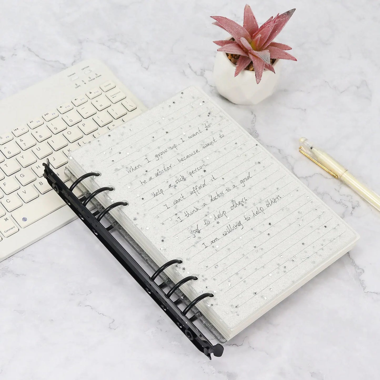 A5 6-Hole Metal Binder Ring Clip