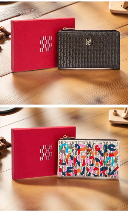 Luxury PU Leather Women’s Wallet with Artistic Print