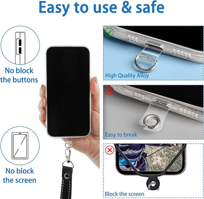 Universal TPU Phone Lanyard Patch & Anti-Lost Tether Pad