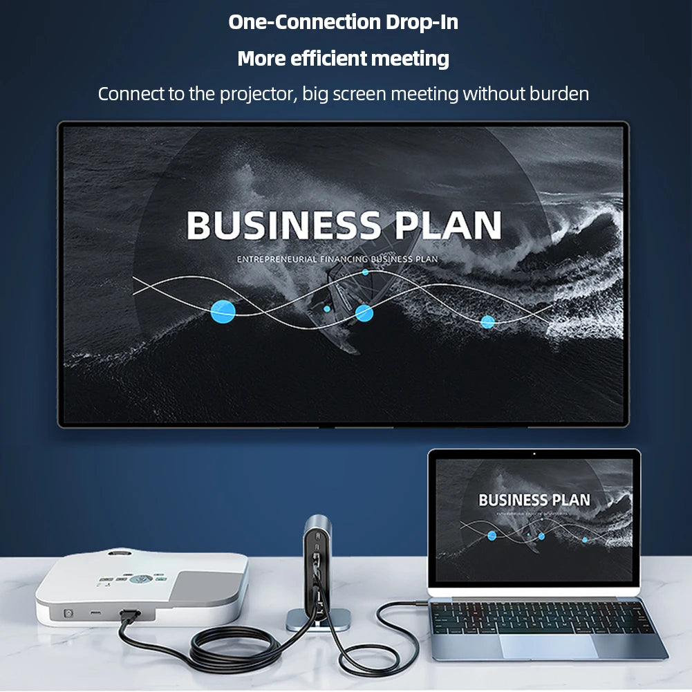 USB-C Docking Station – Up to 12-in-1 Hub