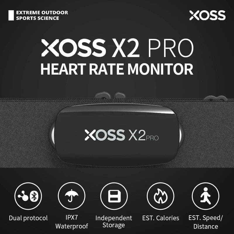 Bluetooth & ANT+ Chest Strap Heart Rate Sensor
