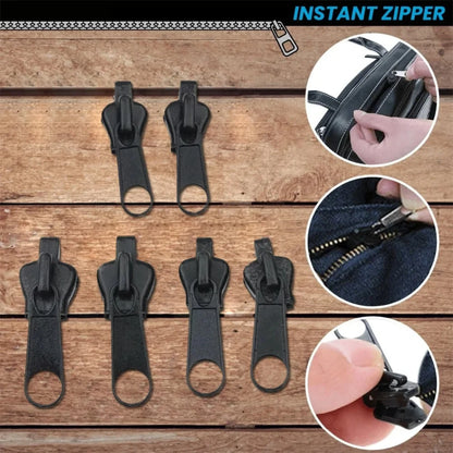Universal Instant Zipper Repair Kit – 6 Piece Replacement Zip Sliders