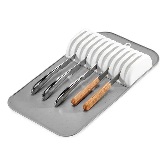 Soft-Grip 5/11-Slot Kitchen Drawer Knife Organizer